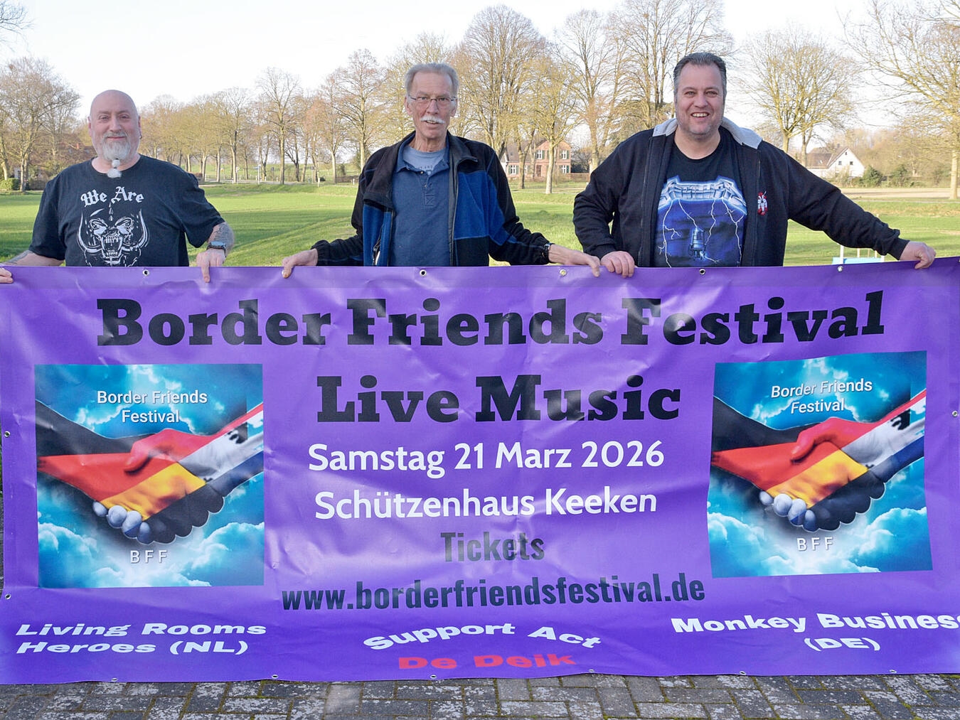 Gonzo Peters, Günther Braams und Sander Stoel (v.l.) gehören zum Orga-Team. NN-Foto: Rüdiger Dehnen