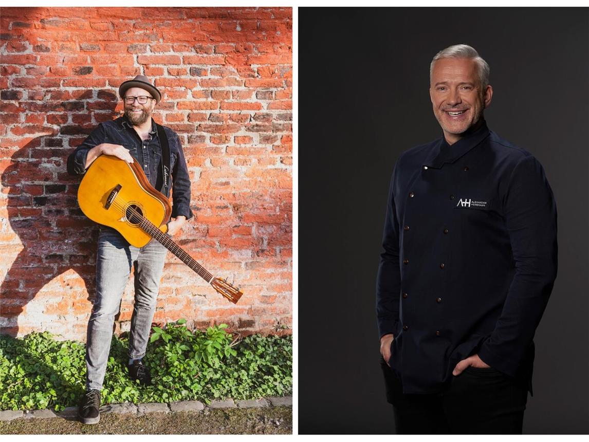 Gregor Meyle und Sternekoch Alexander Herrmann sind neben vielen weiteren Stars beim Mooiage Festival dabei. Foto: Veranstalter