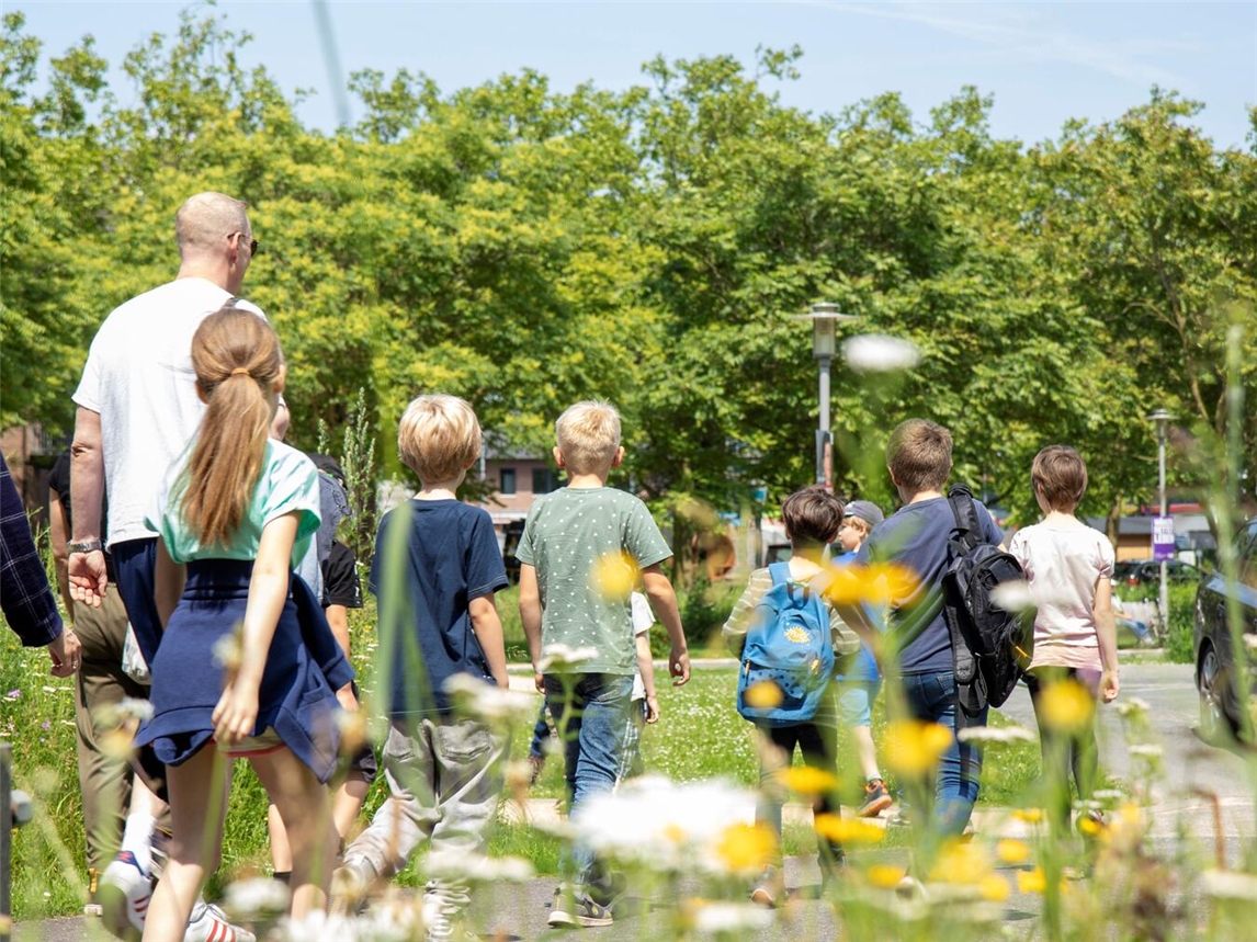 Grüne Stadtführung für Kinder. Foto: Florian Gaisrucker / HSRW