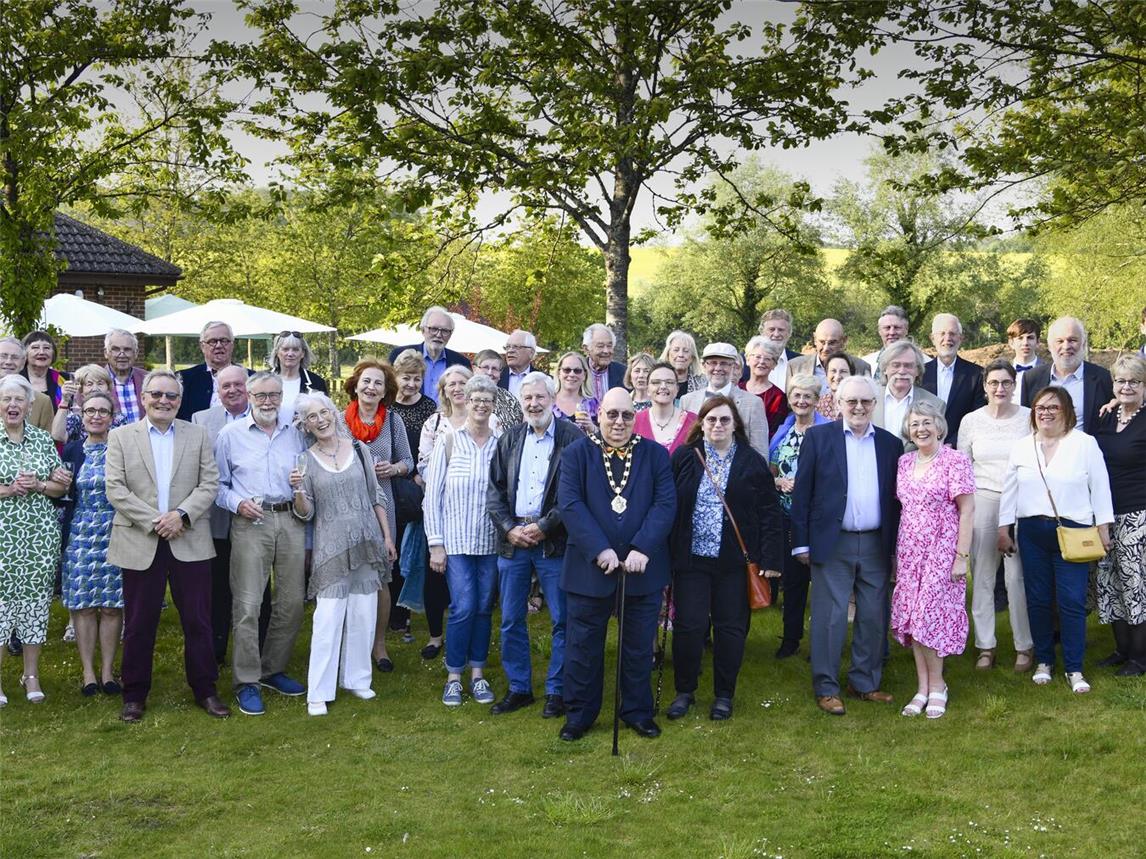 Gruppenfoto beim Dinner im Test Valley Golfclub. Foto: Eric Gregory
