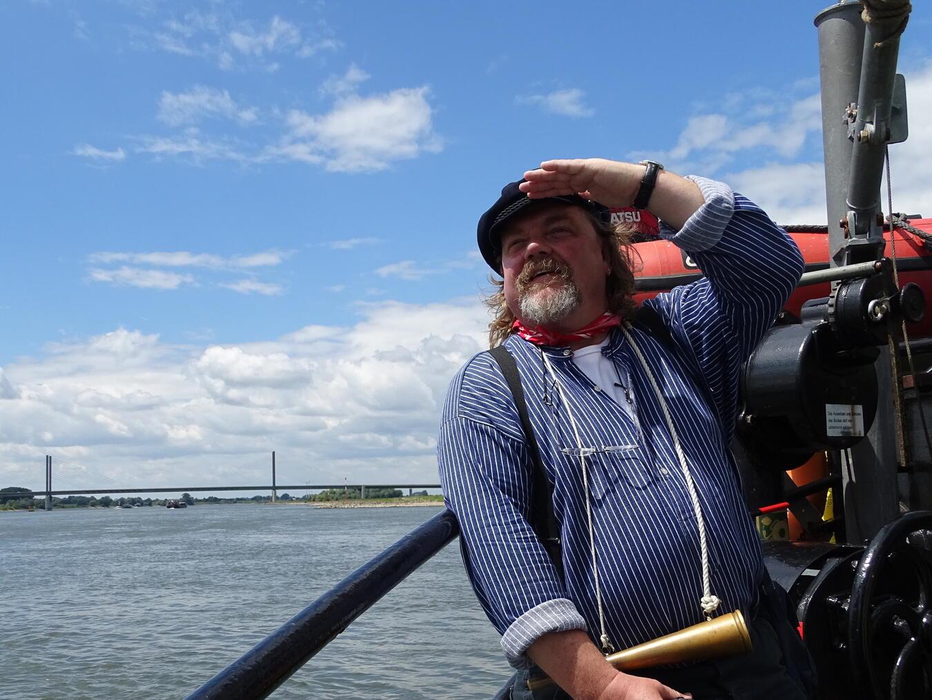 Heinz Wellmann in der Rolle von „Hein vom Rhein“. Foto: privat