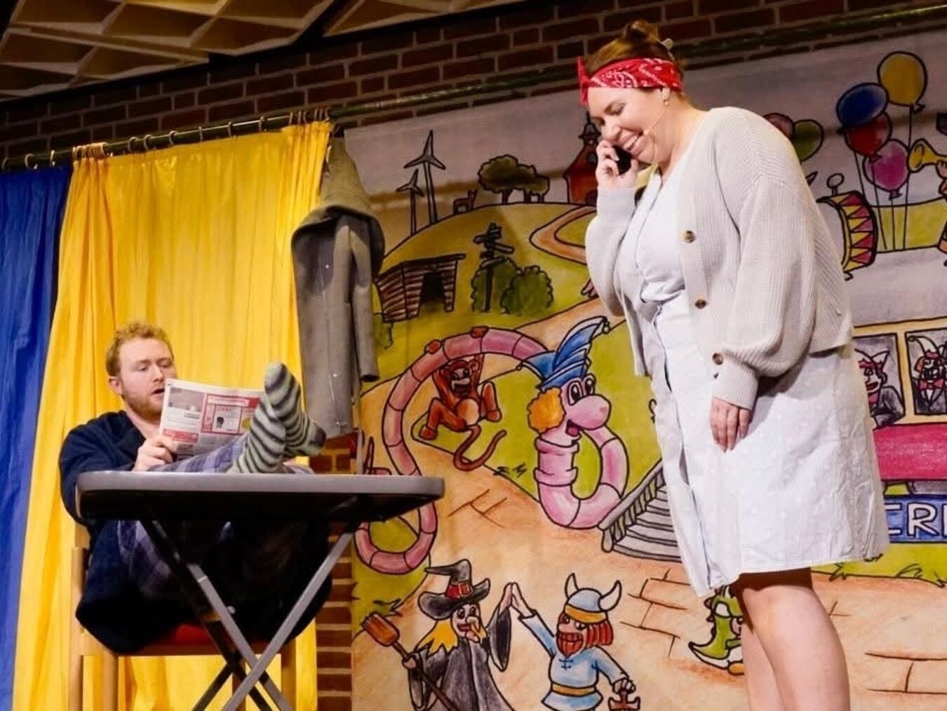 Hugo und Traudel (Till Croonenbroeck und Anne Baumanns) ließen das Publikum an ihrem Eheleben teilhaben.Fotos: privat