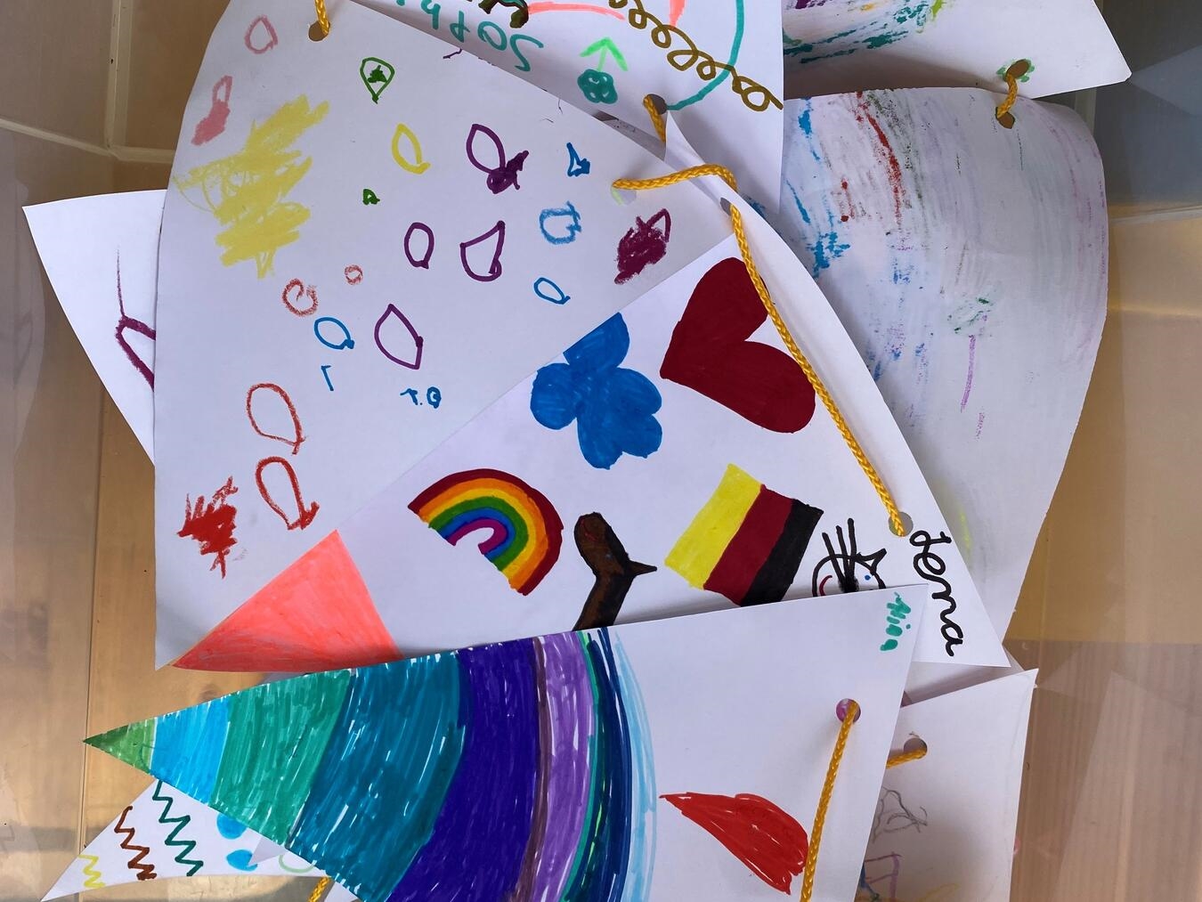 Ihrer Kreativität konnten die Kinder freien Lauf lassen.