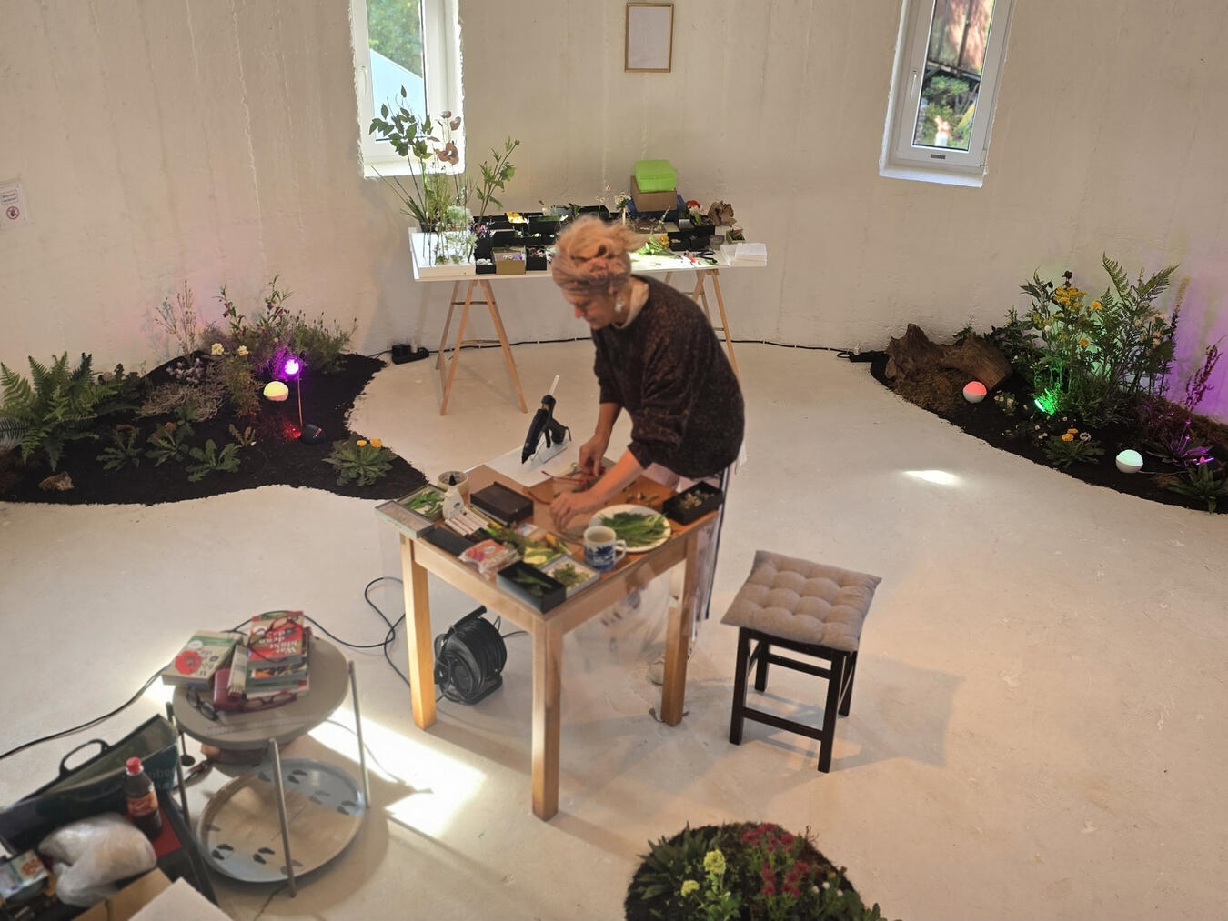 "Ilka Sulten arbeitet am Schreibtisch, konzentriert; Büroalltag, Produktivität, Business-Umgebung."