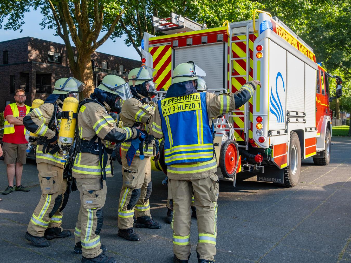 Im Juni fand eine Übung am Finanzamt statt. Foto: Feuerwehr Kleve