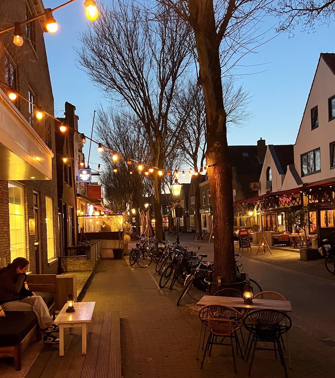 Im Zentrum von Midsland gibt es viele Restaurants und Cafés.