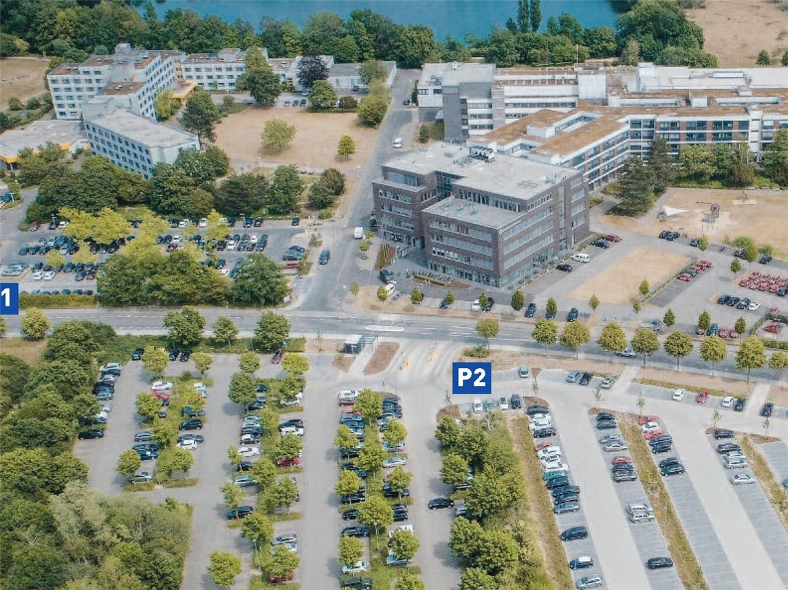 Im Zuge der Arbeiten in Zusammenhang mit der geplanter Kita wird die Ein- und Ausfahrt am P1 verlegt.Abbildung: Stadtwerke Geldern