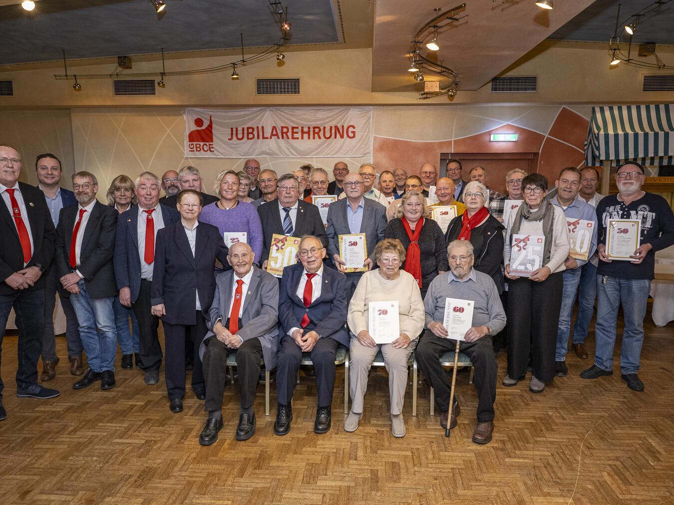 Jubilarfeier mit Herbstfest In den Lindenstuben wurden die langjährigen Mitglieder geehrt.Foto: privat