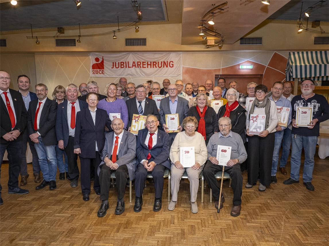 In den Lindenstuben wurden die langjährigen Mitglieder geehrt.Foto: privat