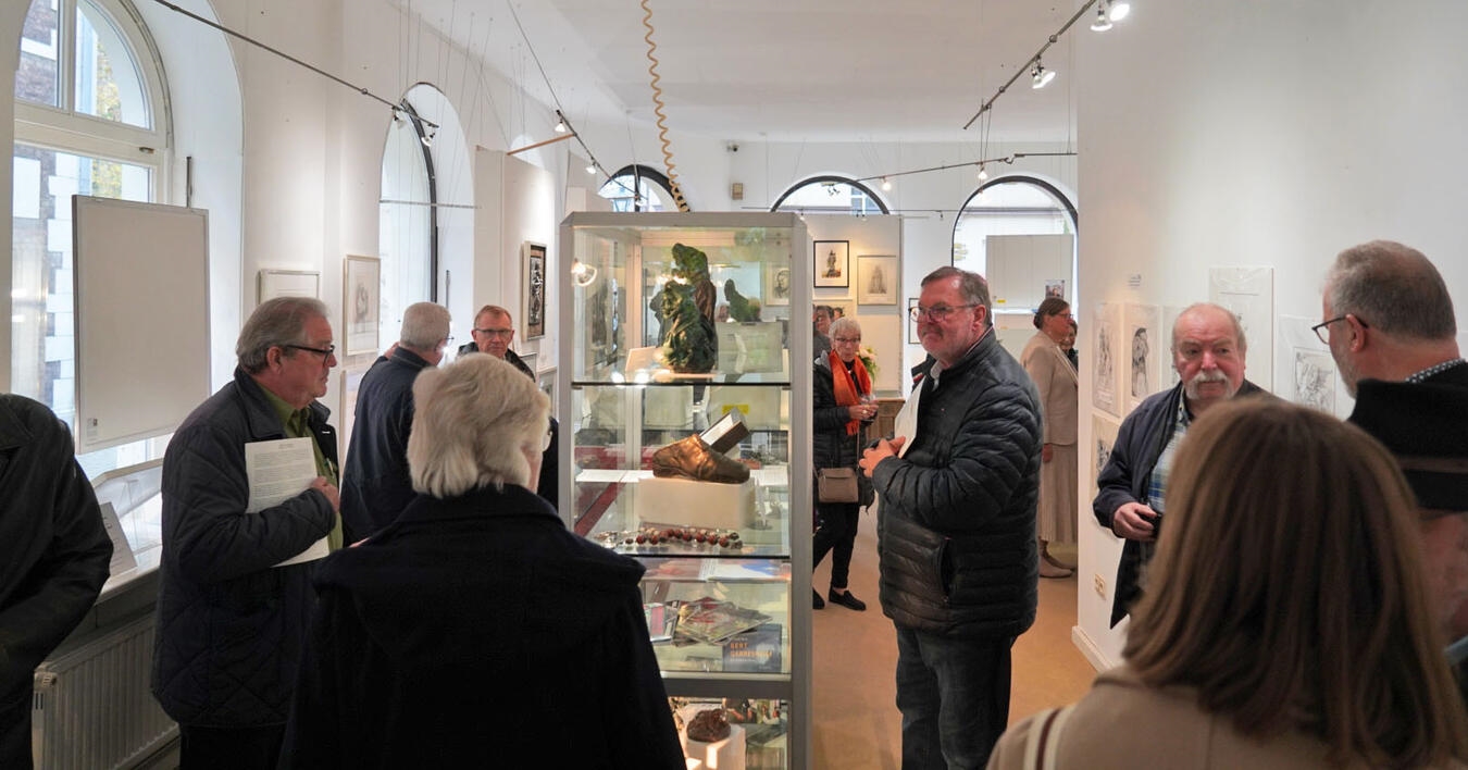 Zum 90. Geburtstag: Ausstellung zu Bert Gerresheim In der Galerie Heinz Janssen steht derzeit das Schaffen des verstorbenen Bert Gerresheim im Mittelpunkt. NN-Foto: Gerhard Seybert