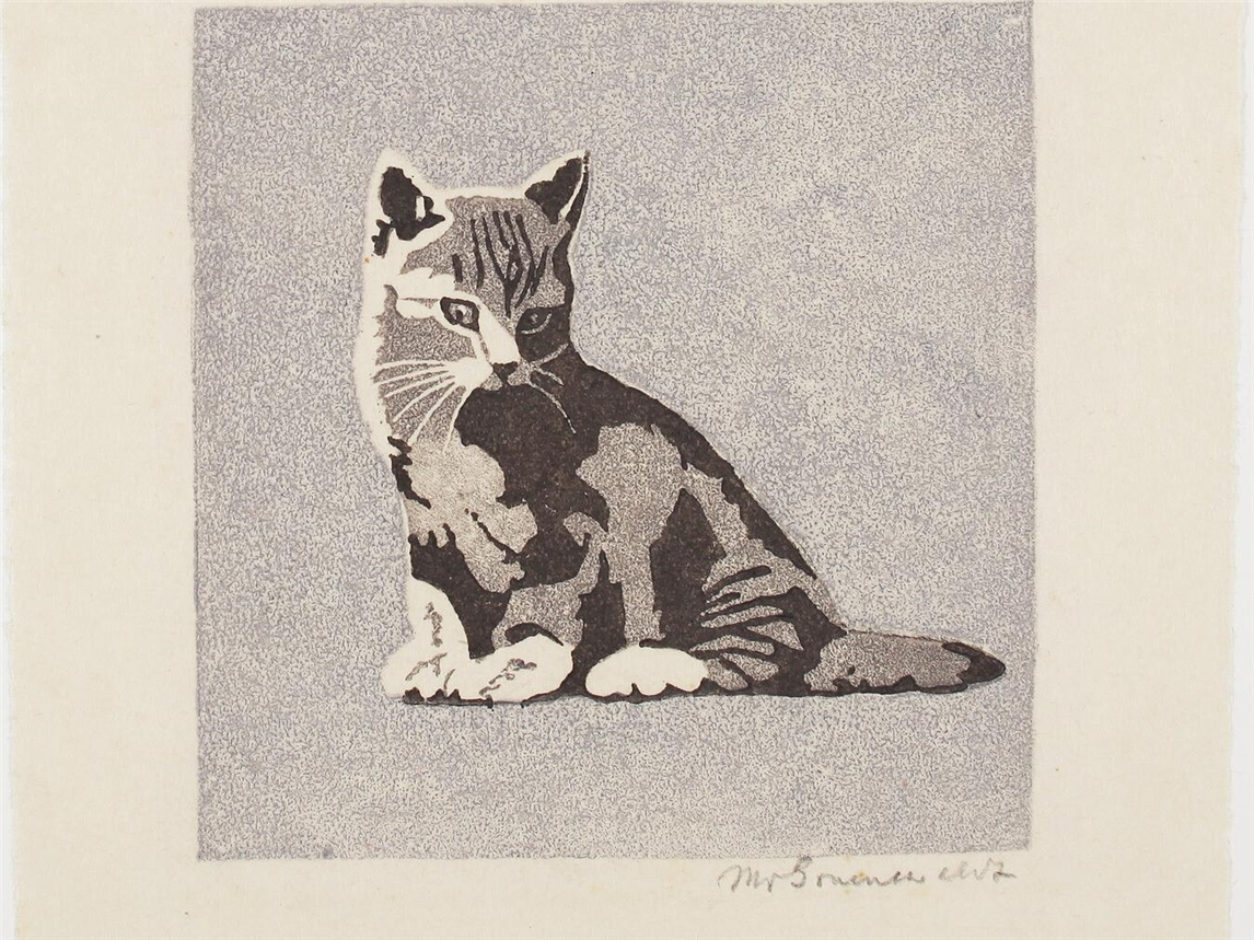 In der neuen Kunstausstellung die sich extra an kinderfreundlichen Motiven orientiert, bekommen Besucher auch viele Abbildungen von Tieren zu sehen. Foto: Moritz von Gruenewaldt, Kätzchen, 1900/1933