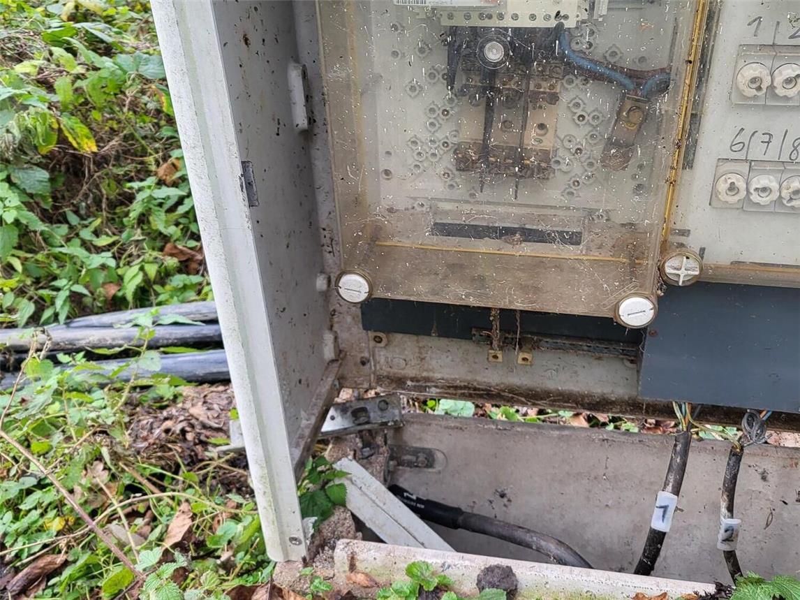 In Geldern-Walbeck wurde ein Zählerschrank der Stadtwerke zerstört.Foto: Stadt Geldern