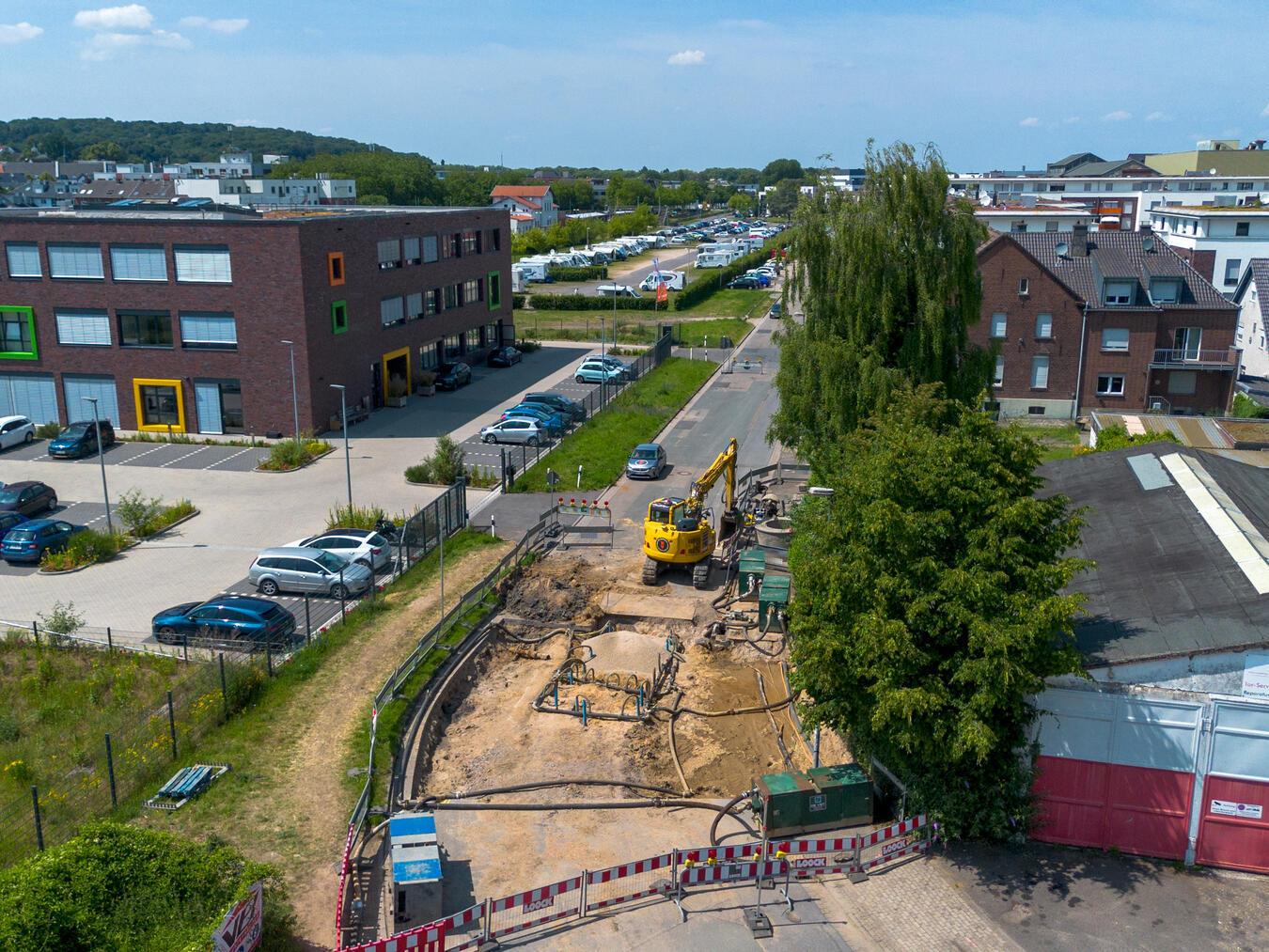 In Zukunft müssen voraussichtlich weitere Kampfmittelverdachtspunkte entlang der Riswicker Straße untersucht werden. Foto: Stadt Kleve