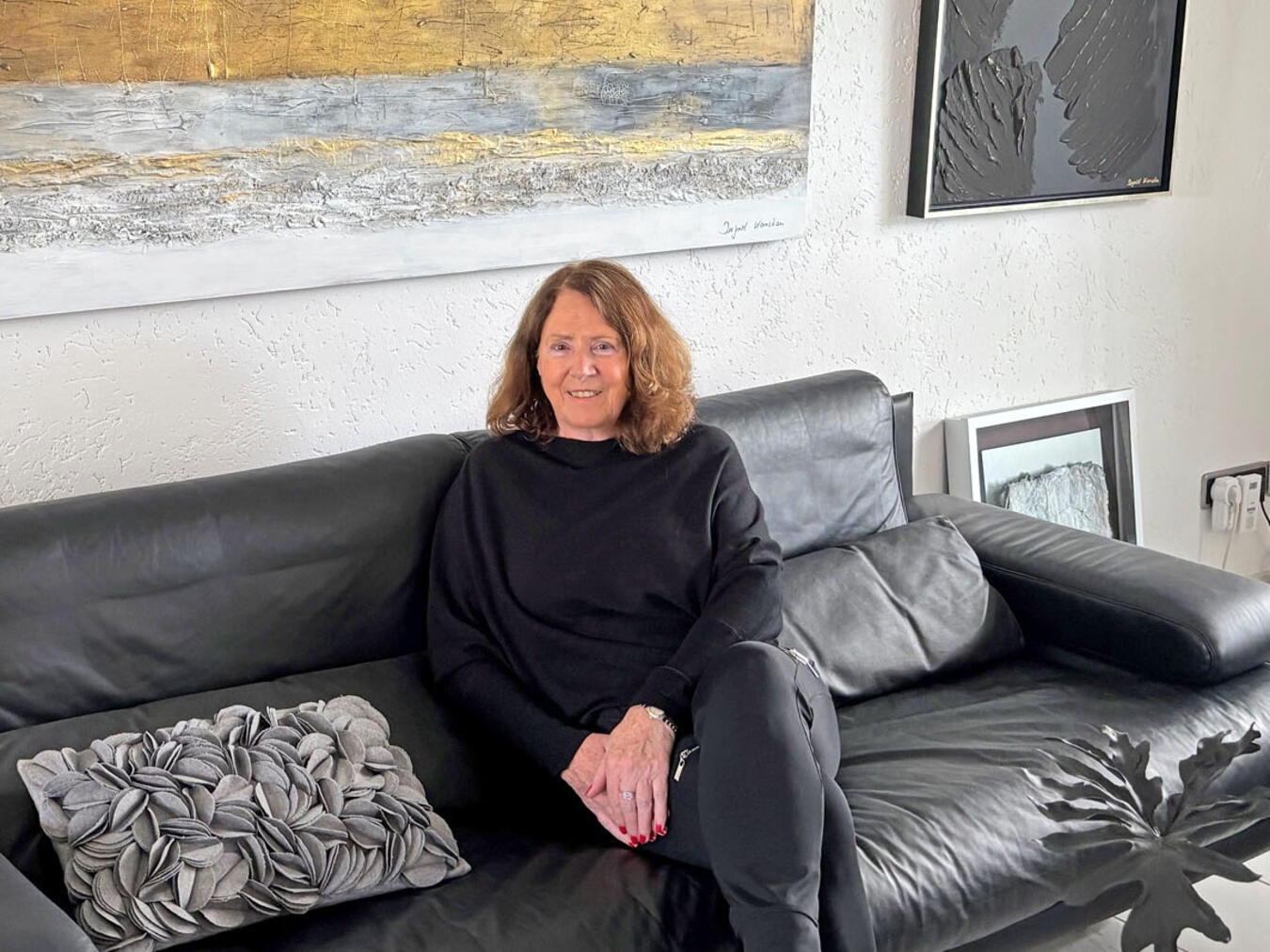 Ingrid Karsten lädt im August zu ihrer dritten Haus-Ausstellung in Goch ein Ingrid Karsten liebt vor allem die großen Formate.