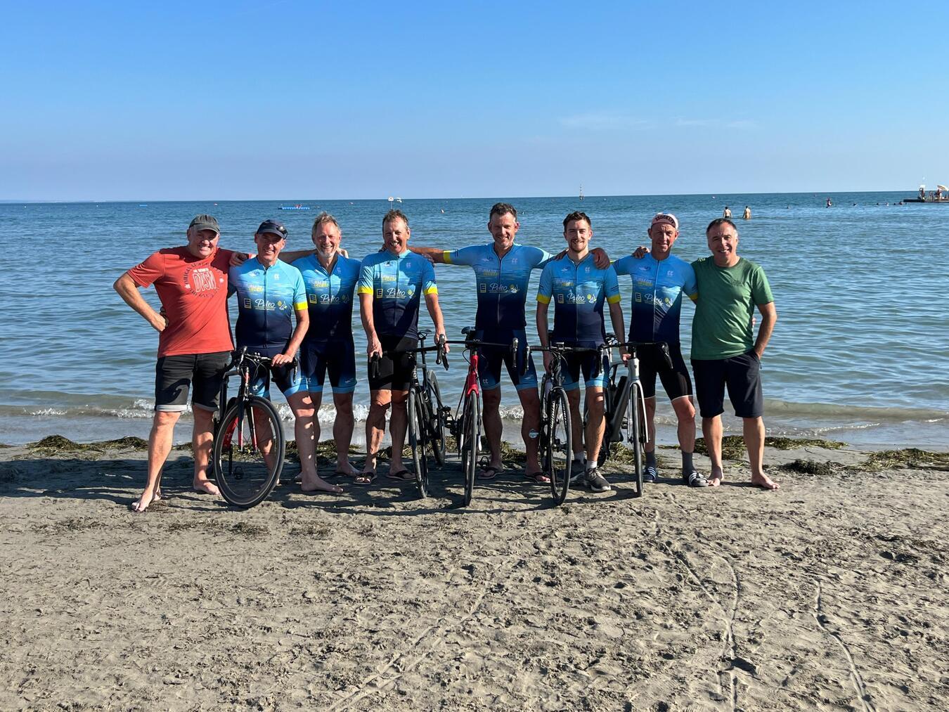 Insgesamt 1.200 Kilometer und 14.000 Höhen-Meter bewältigten die Radsportler von Sturm 03 Uedem auf ihrem Weg vom Niederrhein bis nach Grado bei Venedig. Foto: privat