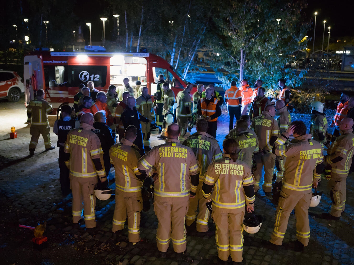 Insgesamt 40 Einsatzkräfte sowie Behörden- und Firmenvertreter waren beteiligt. Fotos: Maik Strauch