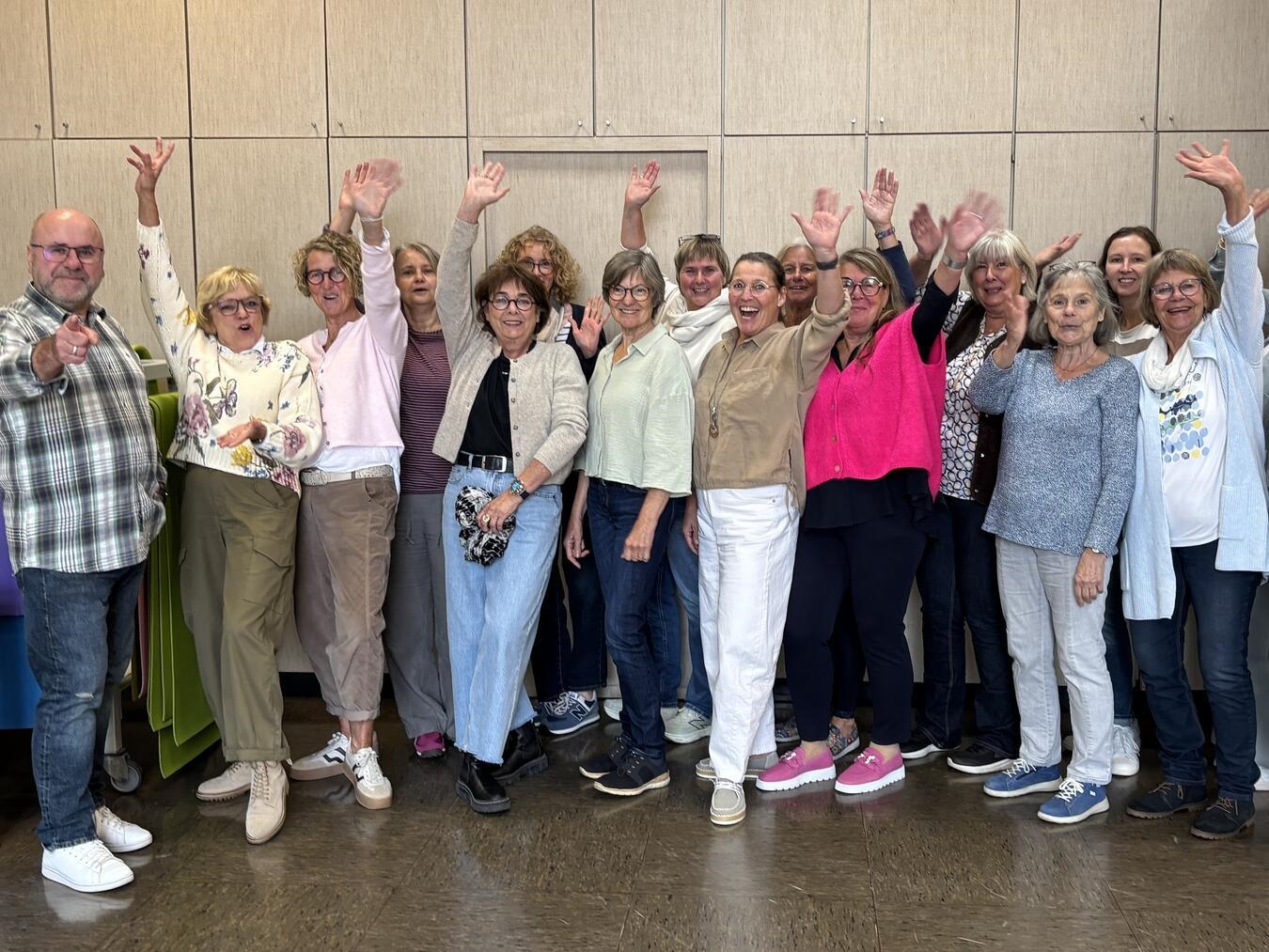 "Intensiv-Workshop des Chors DaCapo in Emmerich, Sänger bei Proben"