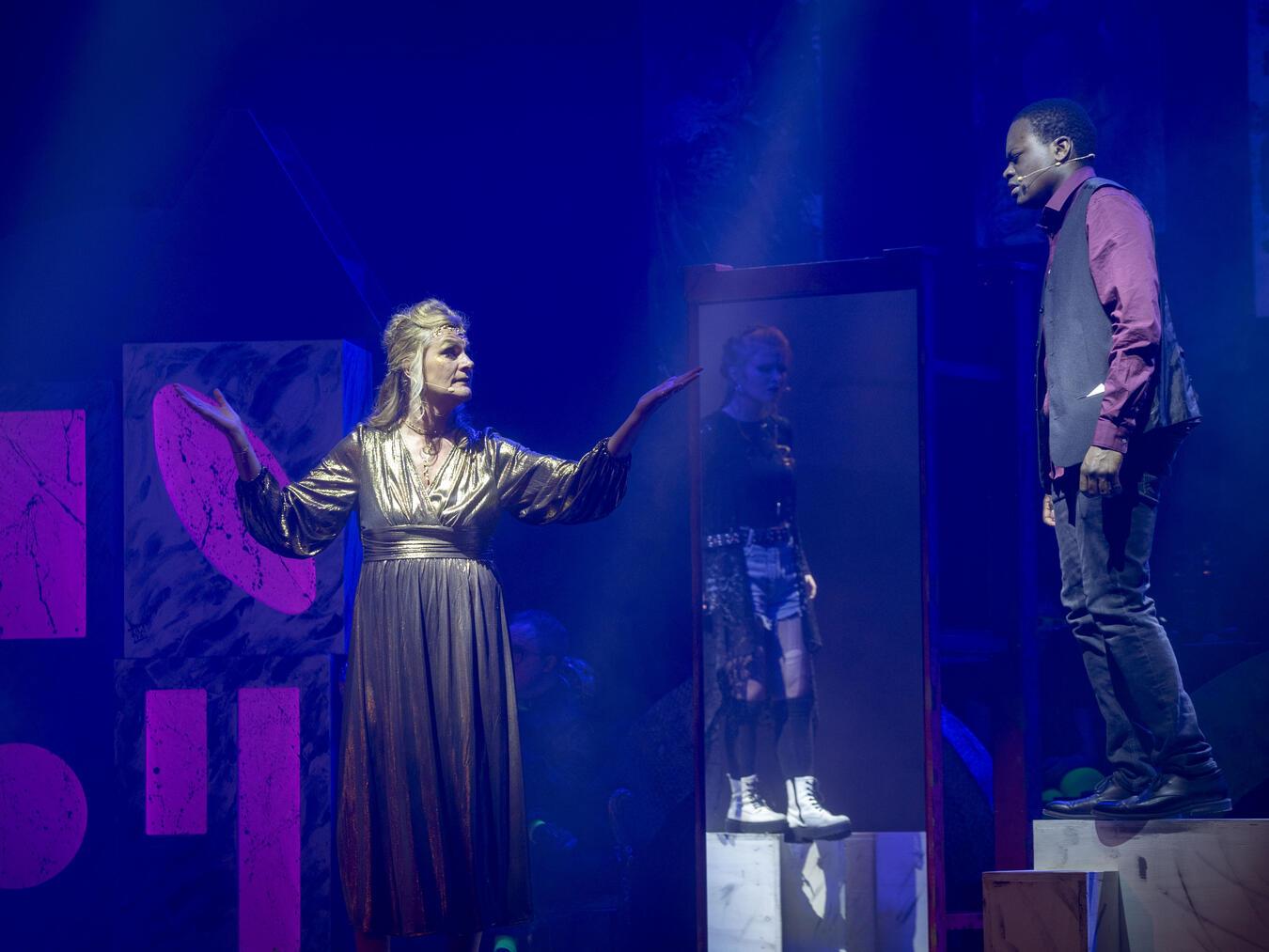 Jblaise Bailey als Franz, Eva Dietzsch als Karla und Katharina Kösters als Amalia beeindruckten das Publikum.NN-Foto: Gerhard Seybert