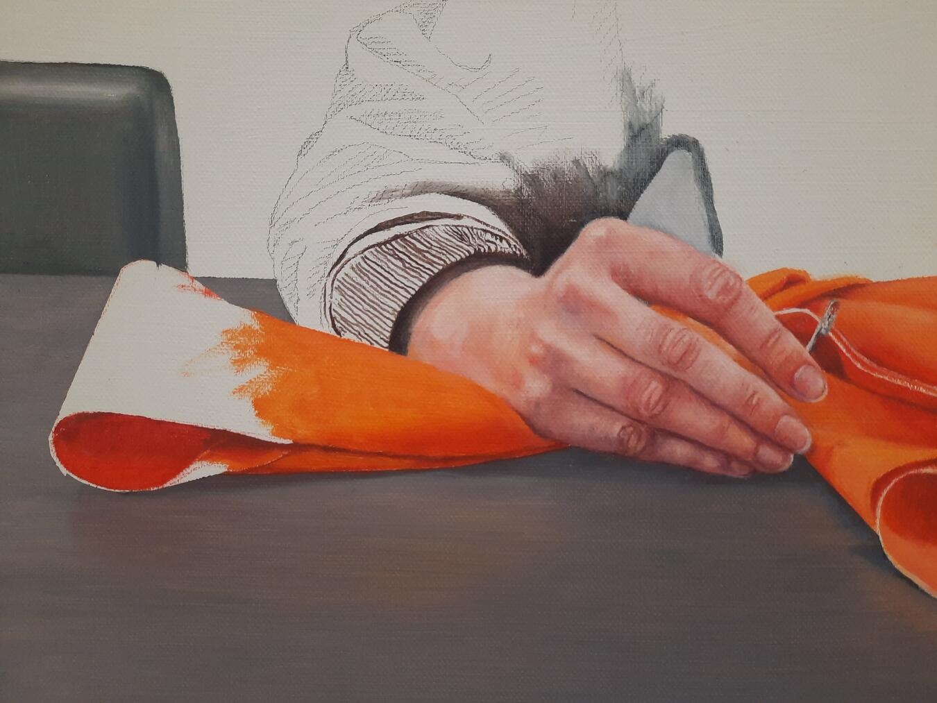 Johanna Roderburg aus Aachen hat in Öl und feinem Pinsel eine Kostümbildnerin bei der Arbeit porträtiert. Foto: ArToll Kunstlabor