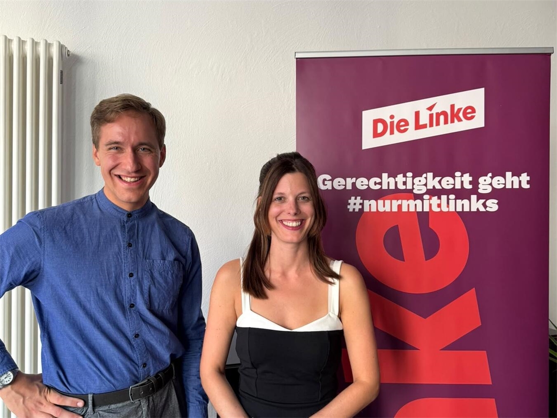 Jonas Schmitz und Dana Moriße treten 2027 für Die Linke an. Foto: privat