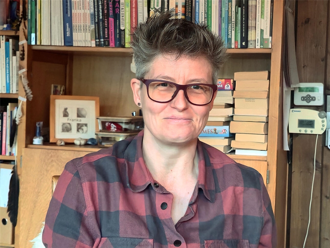 Judith Hendriks ist auf einem schwierigen Weg unterwegs. NN-Foto: hf