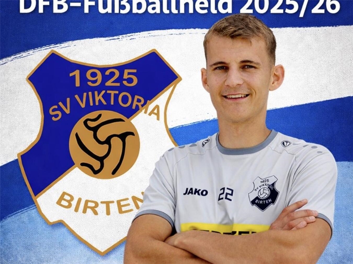 Julian Schmelzer ist vom DFB ausgezeichnet worden. Foto: Viktoria Birten