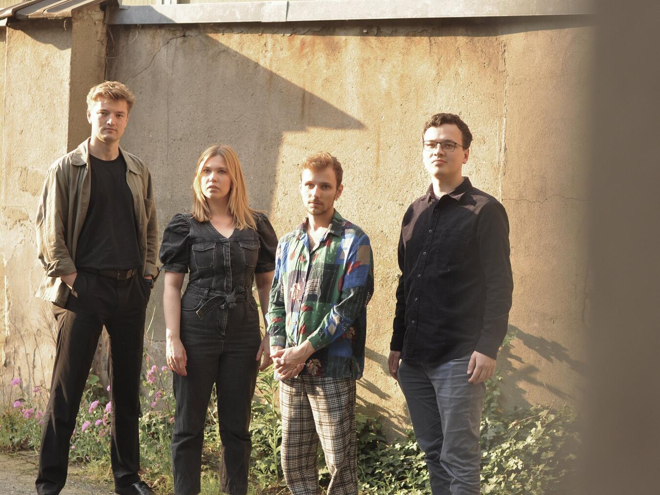 Julius van Rhee, Leon Hattori, Caris Hermes und Leo Asa kommen nach Kleve. Foto: Julius van Rhee Quartett