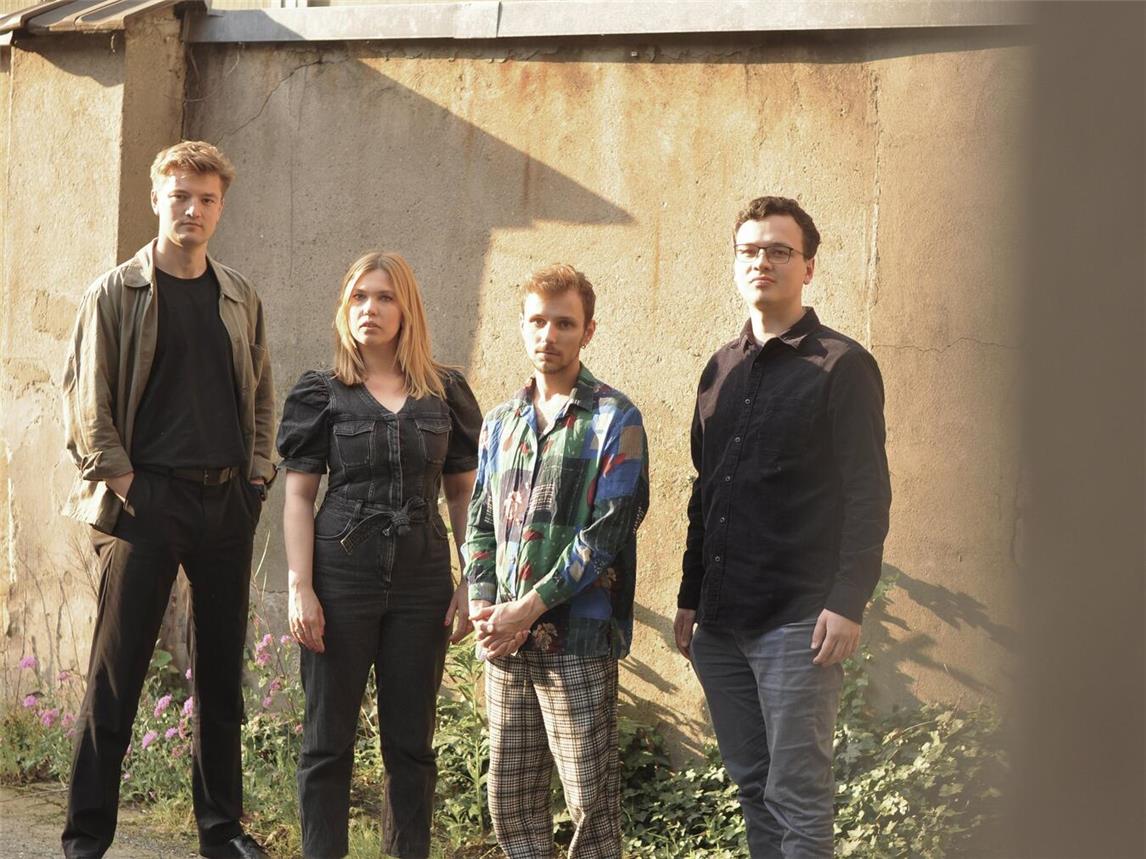 Julius van Rhee, Leon Hattori, Caris Hermes und Leo Asa kommen nach Kleve. Foto: Julius van Rhee Quartett