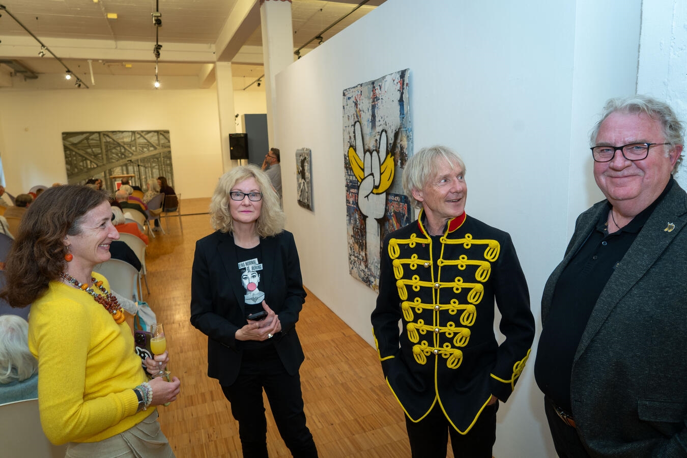 Karl Janssen, Thomas Baumgärtel und Christiane van Haaren bei der Eröffnung von ...