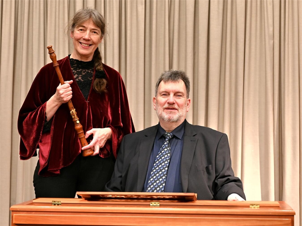 Karla Schröter und Christoph Anselm Noll werden in Alpen gemeinsam musizieren. Foto: Concert Royal Köln