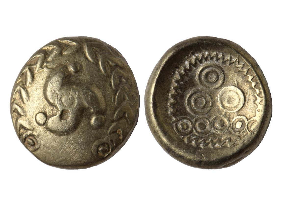 Keltische Münzen vom Ringwall bei Euskirchen. Foto: Rahel Otte, LVR-Amt für Bodendenkmalpflege, Nideggen 