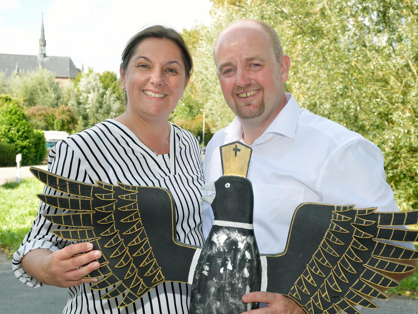 König Stefan Welberts mit Gattin Sonja. NN-Foto: Rüdiger Dehnen