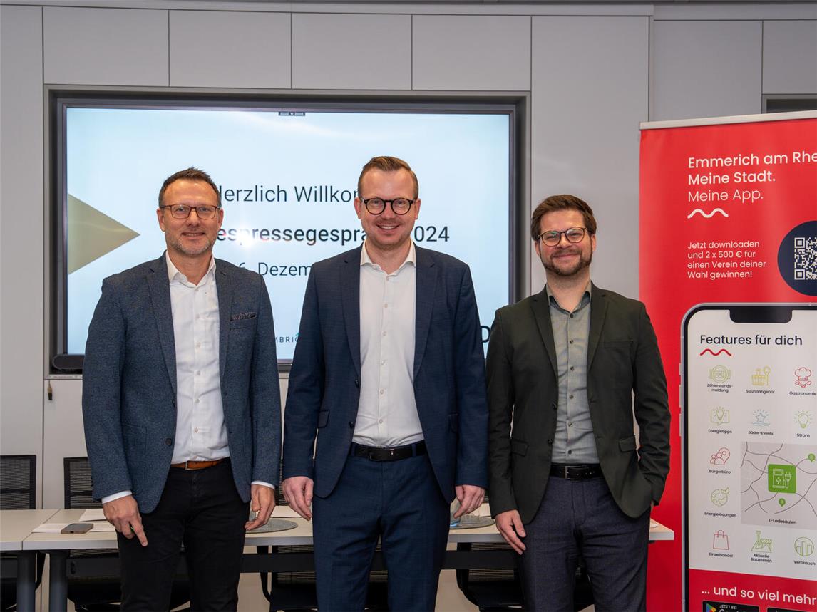 Kündigen Investitionen in die Zukunft an und berichten von Rekorde und Erfolgsgeschichten: (v. l.) Ingo Sigmund, Steffen Borth und Tobias Mies. Foto: EGD