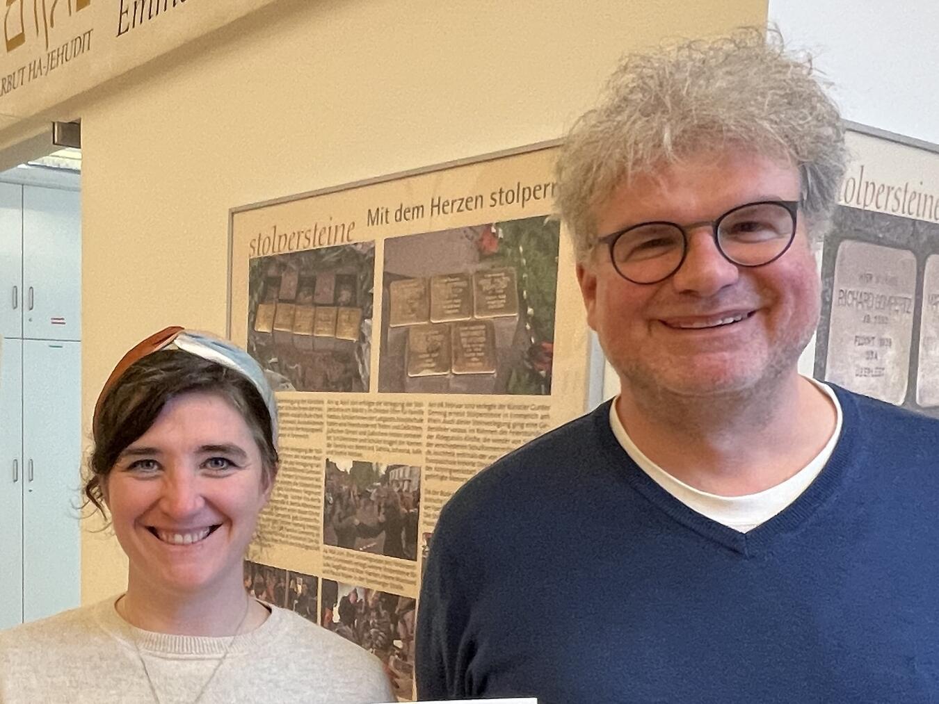 Künstlerin Antje Herzog und Philosophie-Lehrer Thomas Brokamp. Foto: privat