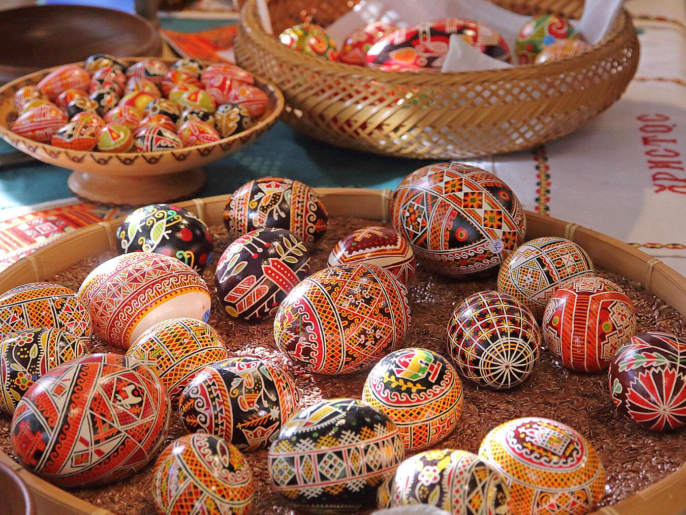 Kunstvoll gestaltete Ostereier werden am kommenden Wochenende im His-Törchen zu sehen sein.