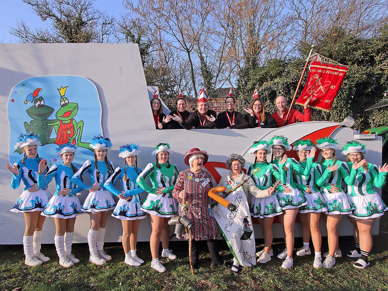 KVG Hand in Hand Menzelen zieht auch in diesem Jahr wieder mit einem eigenen Wagen mit. NN-Foto: Theo Leie