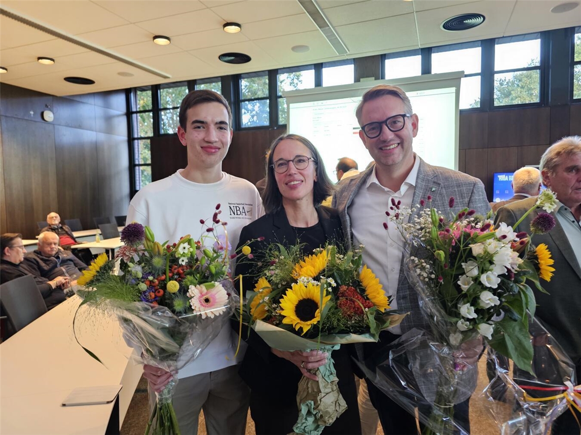 Landrat Ingo Brohl mit Ehefrau Kathrin und Sohn Emil. NN-Foto: Thomas Langer