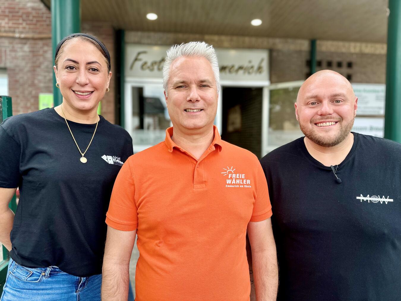 Maciej Mateusz Klawczynski (r.) organisiert die Podiumsdiskussion zur Kommunalwahl am 30. August in Emmerich. Foto: privat