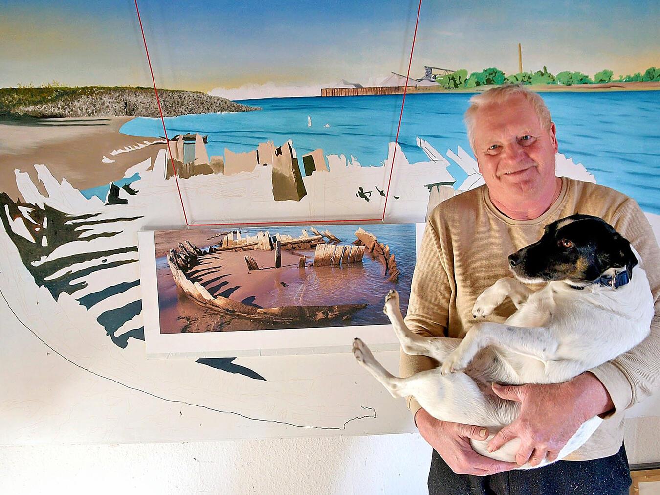 Manfred Knupp ist Künstler – mindestens von Geburt an. NN-Foto: Rüdiger Dehnen