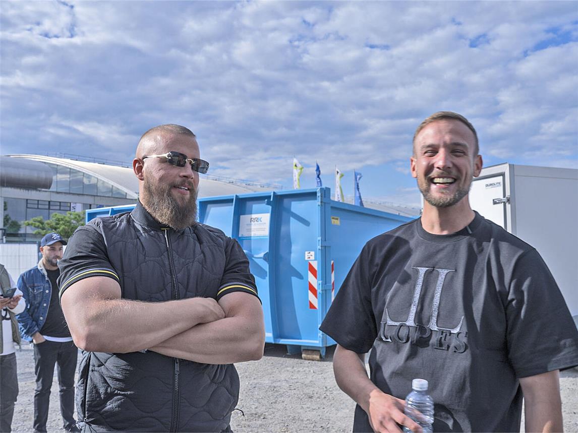 Marcel Reuling (r.) und Rapper Kollegah. Fotos: privat