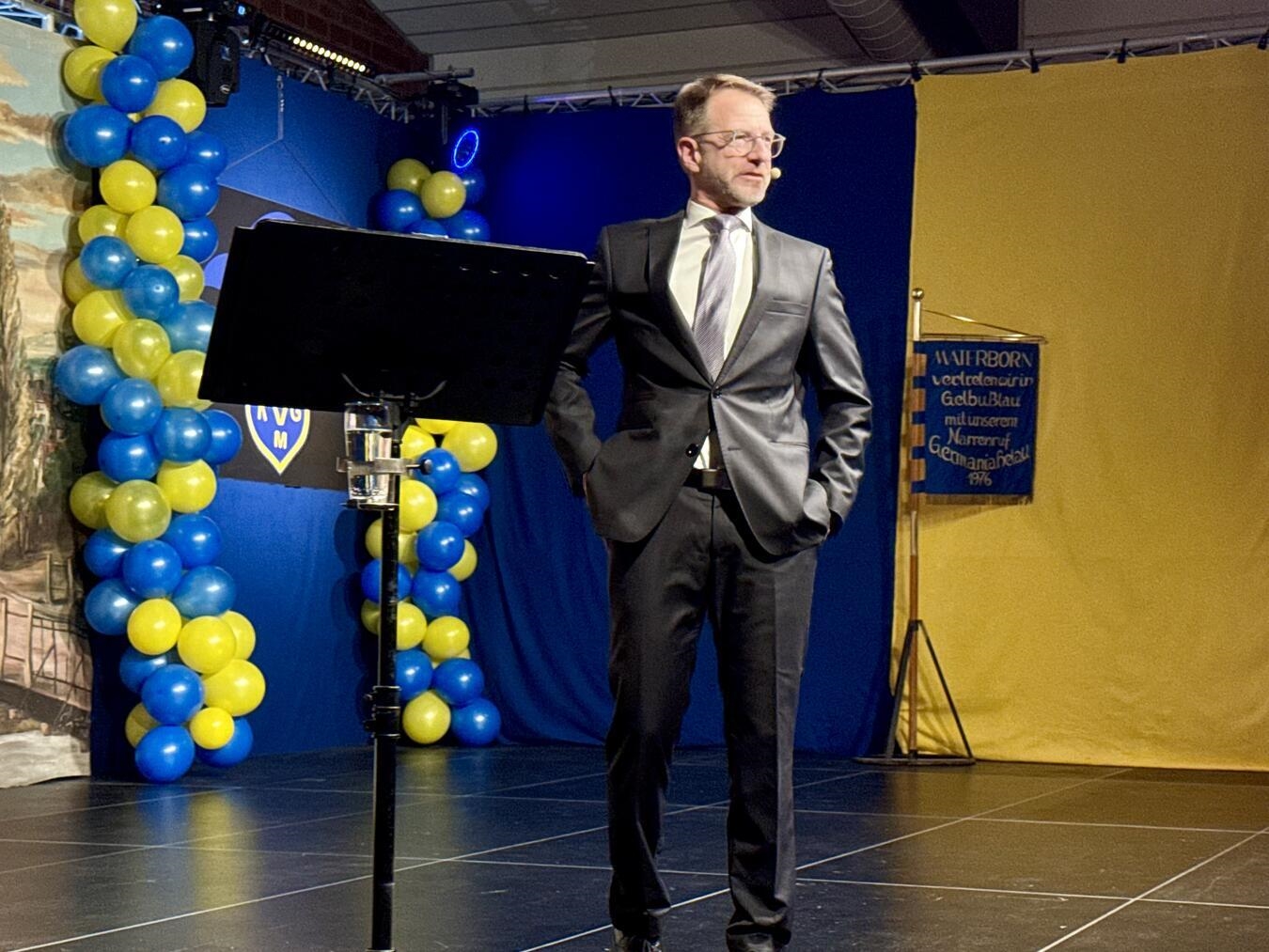 Markus Kocks „Late-Night-Show“ sorgte wieder für viele Lacher im Publikum. NN-Foto: Sabrina Peters