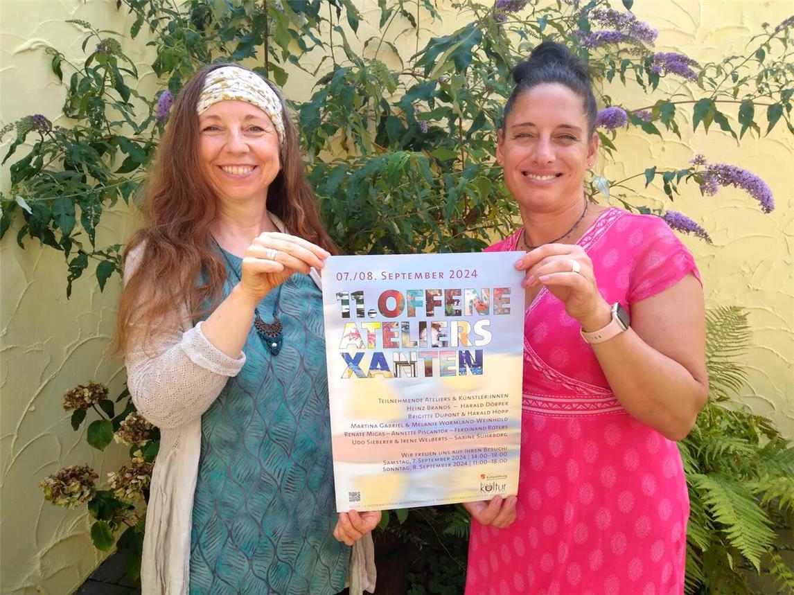 Martina Gabriel und Melanie Wormland-Weinhold freuen sich auf viele Kunstinteressierte. Foto: privat