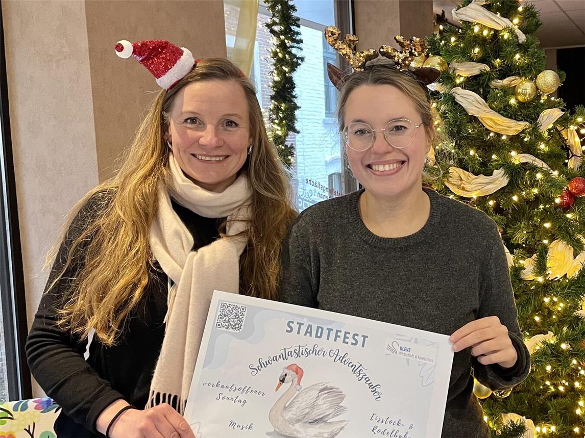 Mina van Lutterveld und Kristina Janßen freuen sich aufs Stadtfest. Foto: WTM