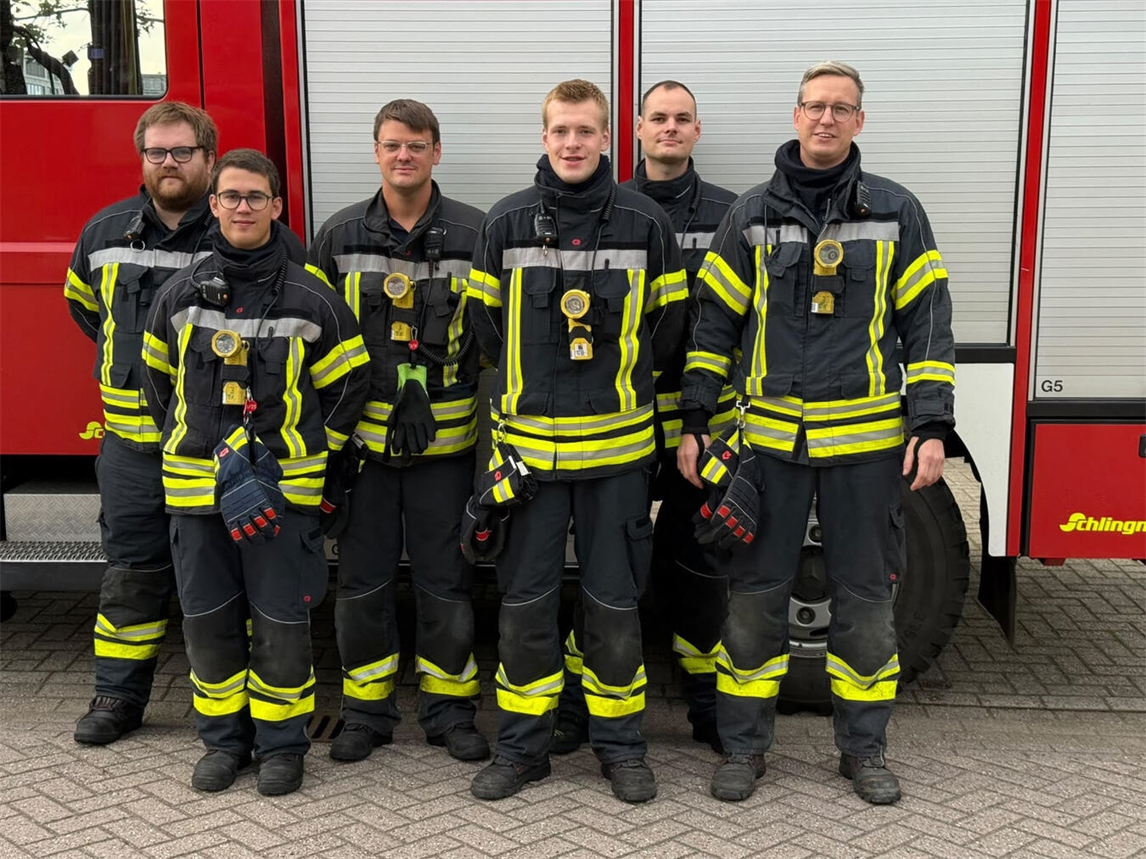 "Sechsköpfiges Team bei internationalen Feuerwehrwettkämpfen, 1.294 Punkte, Bedburg-Hau"