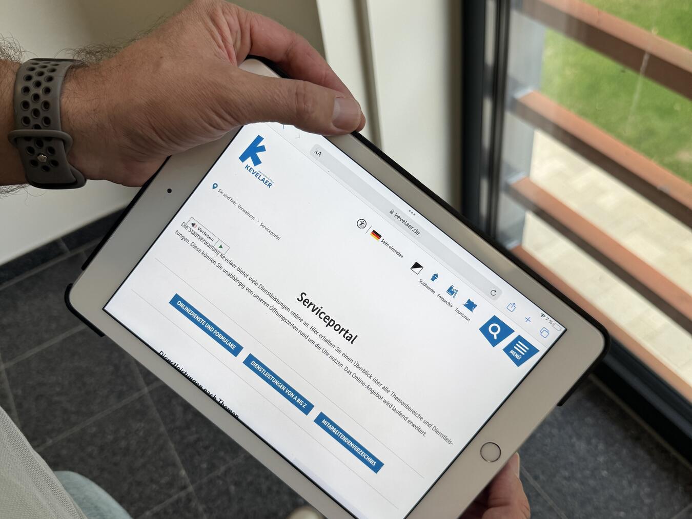 Mit dem erweiterten Serviceportal können Bürger viele Anliegen jetzt auch bequem von zu Hause aus erledigen.Foto: Wallfahrtsstadt Kevelaer