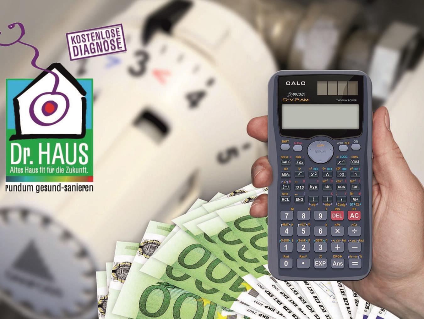 Mit hilfreichen Maßnahmen lassen sich etwa Heizkosten sparen. Grafik: Stadt Rheinberg