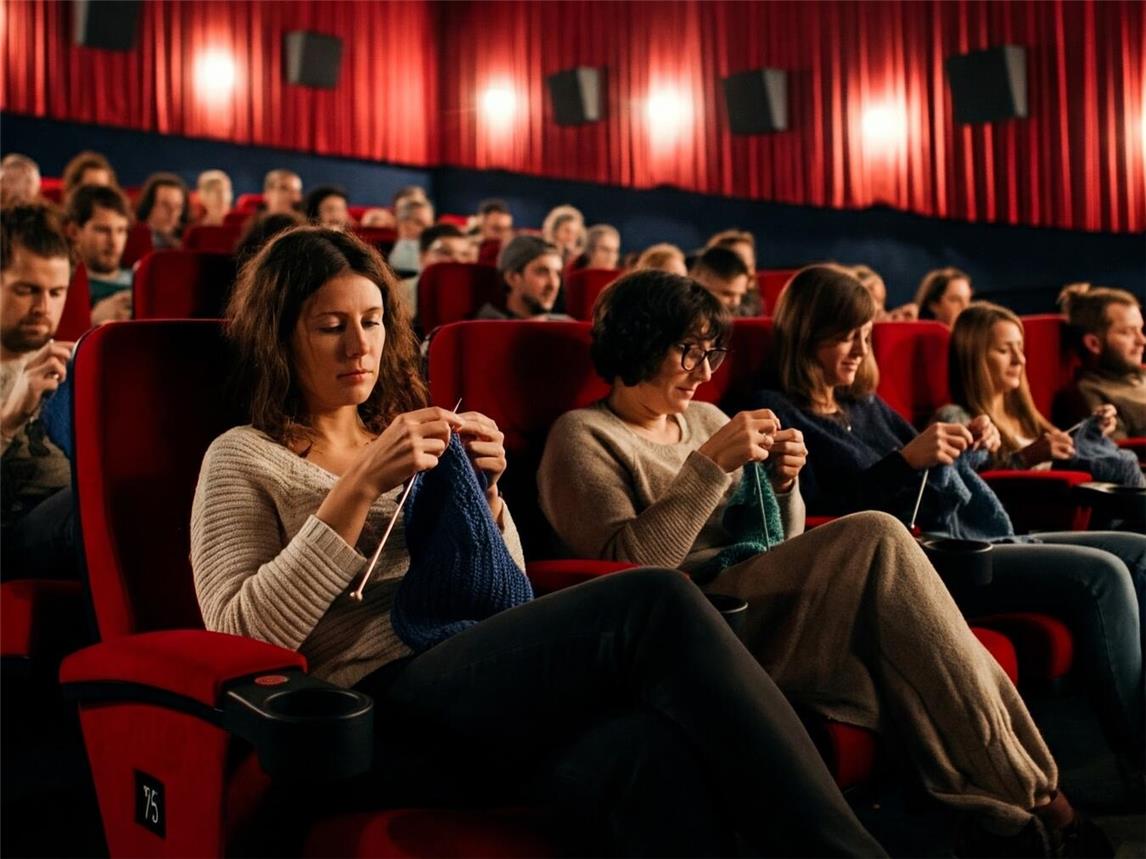 Mit Nadel und Faden beim Kinobesuch – ab September in Kleve. Foto: privat