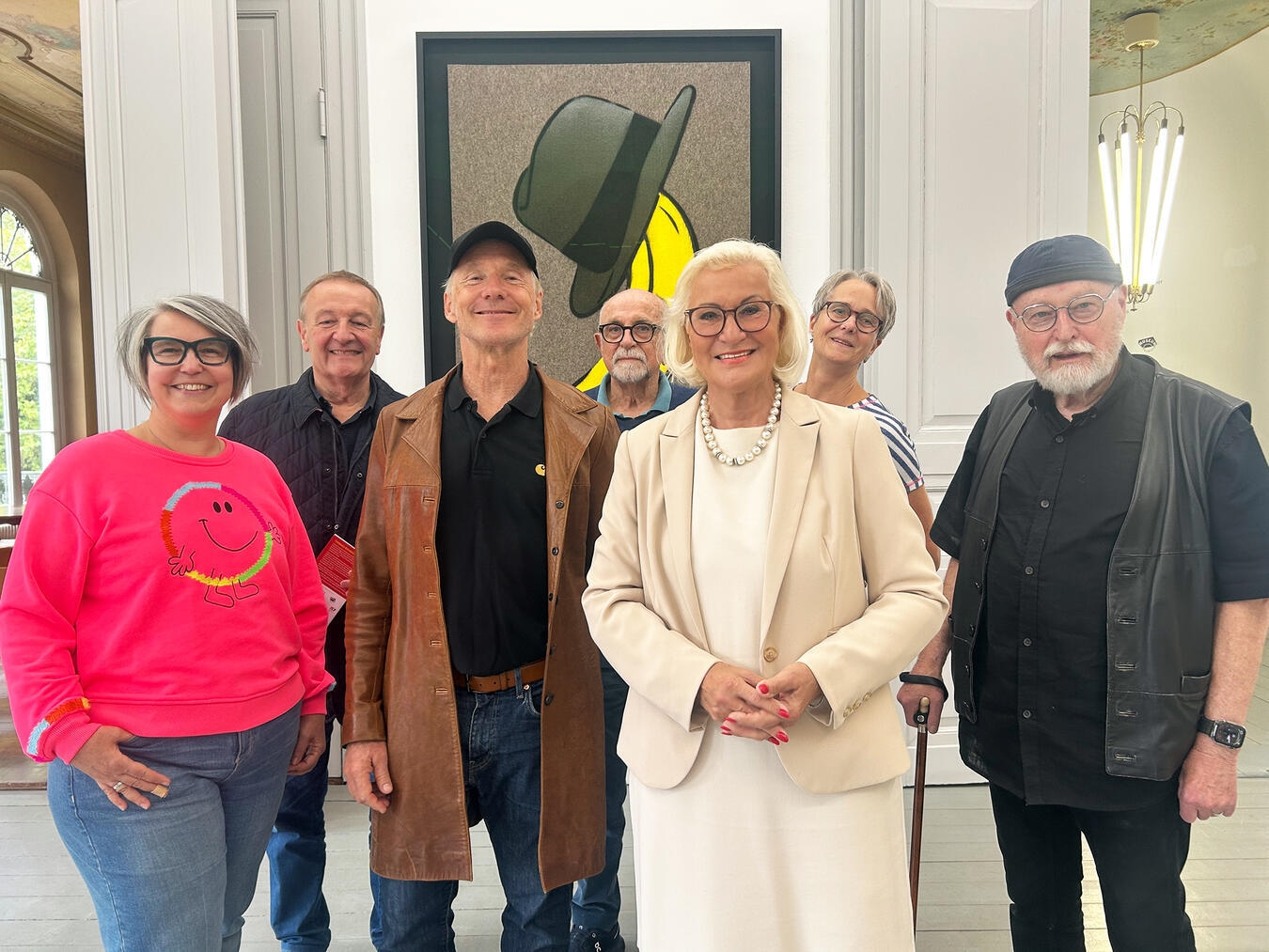 "Thomas Baumgärtel, bekannt als 'Bananensprayer', führt Presseclubs Kleve und Niederrhein durch Kunstgalerie"