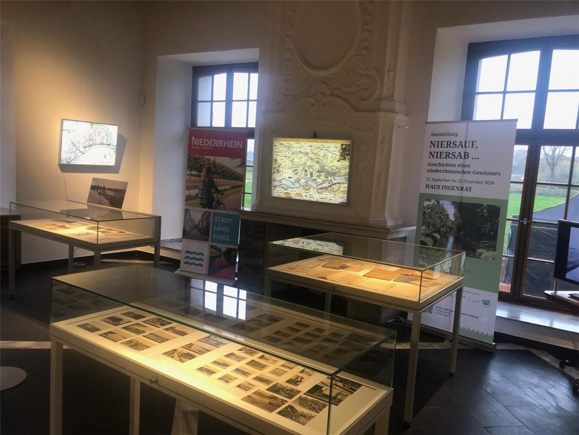 Mithilfe von Dokumenten, Lithografien, Foto- und Videomaterial sowie Objekten wird die Bedeutung der Niers für die Region veranschaulicht. Foto: privat