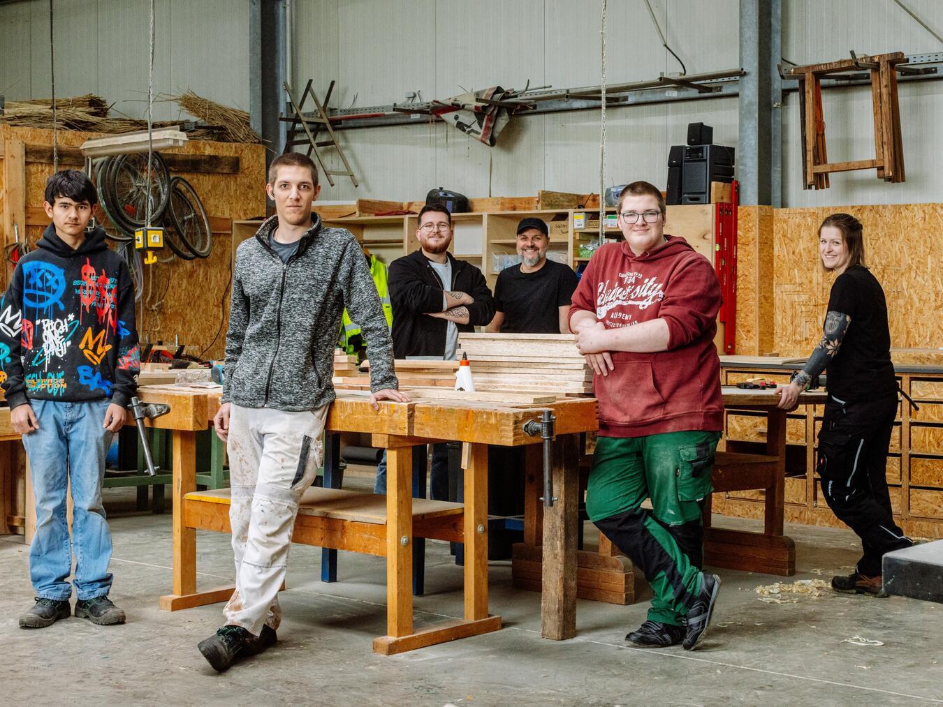 Mitmachen erwünscht beim Tag der offenen Tür in der BBZ-Jugendwerkstatt in Rees. Foto: BBZ Jugendwerkstatt